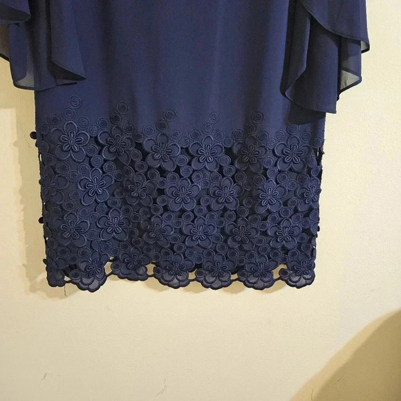 Tahari ASL Embroidered Shift Dress - Picture 5 of 6